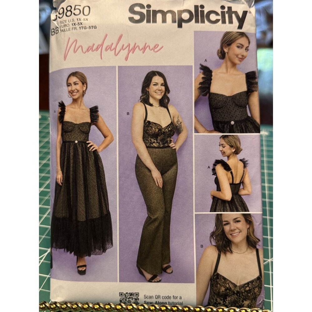 Simplicity Misses Dress & Jumpsuit Sewing Pattern Size 10-18 "Madalynne" #S9850